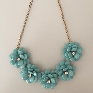 J. Crew Factory Crystal Burst Flower Necklace